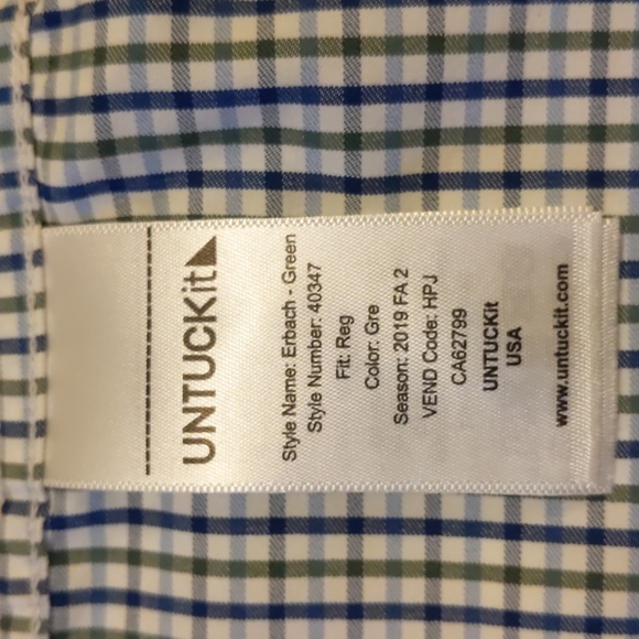 Men's L UNTUCKit Erbach Stretch Shirt - Picture 4 of 5